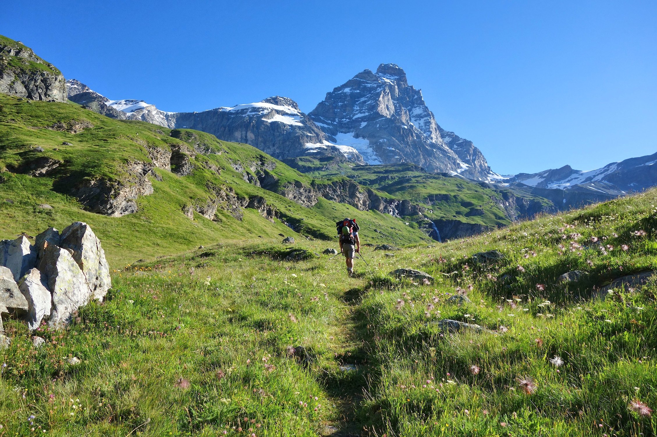 Au départ de Cervinia.