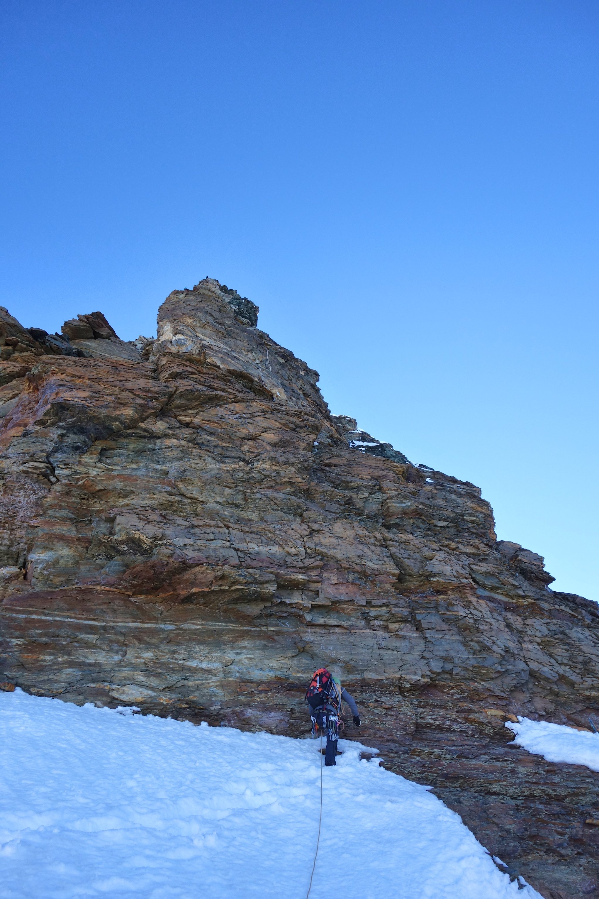 En contrebas de l’échelle Jordan.