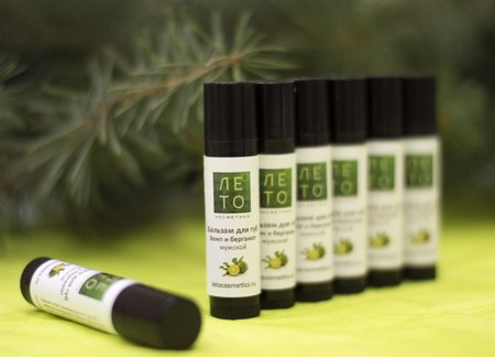 Бальзам для губ Хемп и бергамот  Мужской