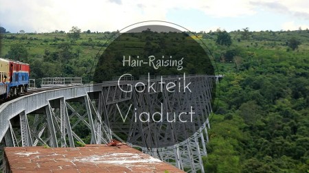 Lashio train across Gokteik Viaduct in Shan State, Myanmar